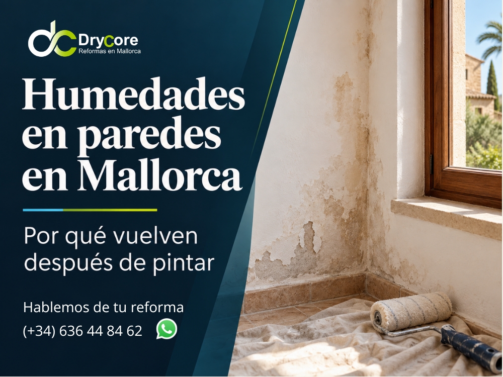 Humedades en paredes en Mallorca - DryCore
